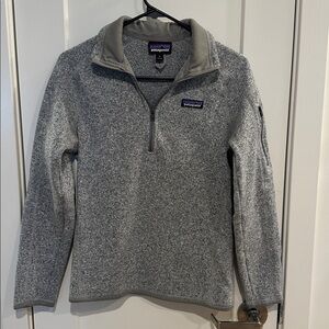 Patagonia Heathered Gray Fleece Pullover